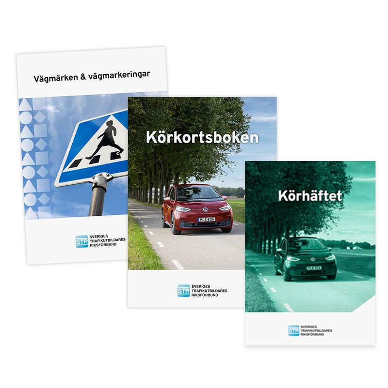 Bokpaket till Teori produkbild Digital produktbild på Bokpaket för B-Körkort Teoriprov hos Din Trafikskola Partille E-handel