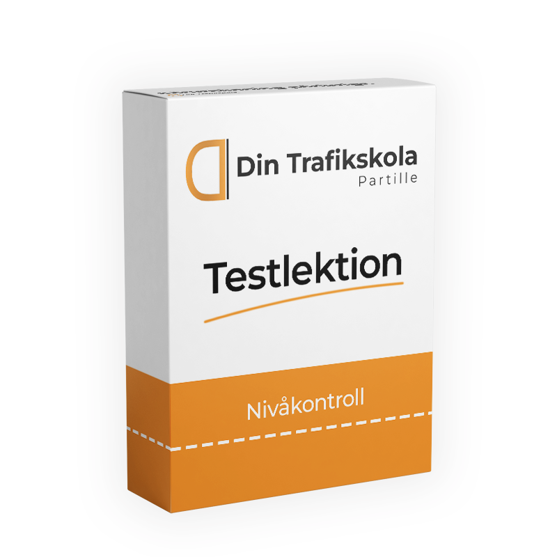 Digital produktbild på Testlektion hos Din Trafikskola Partille E-handel